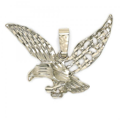 Dije Elegante 5.182.002 Oro Laminado, Diseño de Aguila, Diamantado, Dorado