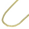 Gargantilla Básica 04.213.0147.16 Oro Laminado, Diseño de Cubana, Pulido, Dorado