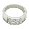 Anillo de Hombre 01.328.0004.12 Acero Inoxidable, con Zirconia Cubica Blanca, Pulido, Acero
