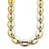 Gargantilla Básica 04.116.0063.24 Oro Laminado, Diseño de Chunky, Pulido, Dorado