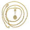 Collares con Dije 04.242.0087.24 Oro Laminado, Pulido, Dorado