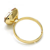 Anillo Multi Piedra 01.239.0005.10 Oro Laminado, con Cristales de Swarovski Golden Shadow, Pulido, Dorado