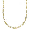 Gargantilla Básica 04.213.0238.20 Oro Laminado, Diseño de Figaro, Pulido, Dorado