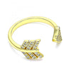 Anillo Multi Piedra 01.341.0026 Oro Laminado, con Micro Pave Blanca, Pulido, Dorado