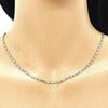 Gargantilla Básica 04.213.0243.24 Oro Laminado, Diseño de Mariner, Diamantado, Dorado