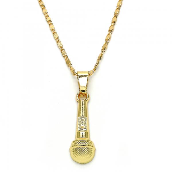 Collares con Dije 04.242.0100.24 Oro Laminado, Pulido, Dorado