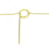 Collares con Dije 04.336.0214.2.16 Plata Rodinada, con Zirconia Cubica Blanca, Pulido, Dorado