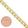 Pulsera Básica 5.222.005.07 Oro Laminado, Diseño de Cubana, Pulido, Dorado