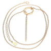Collares con Dije 04.336.0214.1.16 Plata Rodinada, con Zirconia Cubica Blanca, Pulido, Oro Rosado