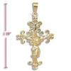 Dije Religioso 5.188.013 Oro Laminado, Diseño de Crucifijo, Dorado