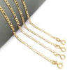 Gargantilla Básica 04.58.0022.24 Oro Laminado, Diseño de Figaro, Pulido, Dorado