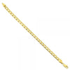 Pulsera Básica 5.222.004.07 Oro Laminado, Diseño de Cubana, Pulido, Dorado