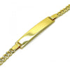 Pulsera con Placa 03.380.0134.08 Oro Laminado, Pulido, Dorado