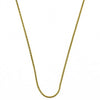 Gargantilla Básica 5.223.031.18 Oro Laminado, Diseño de Cola de Raton, Pulido, Dorado